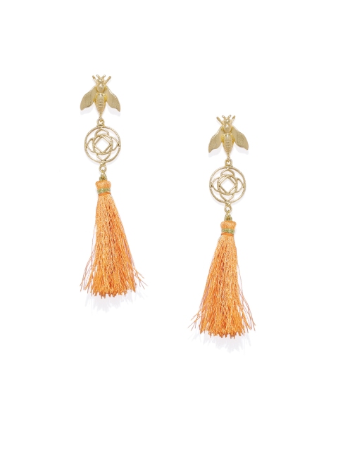 

ARUS Gold Plated Contemporary Drop Earrings