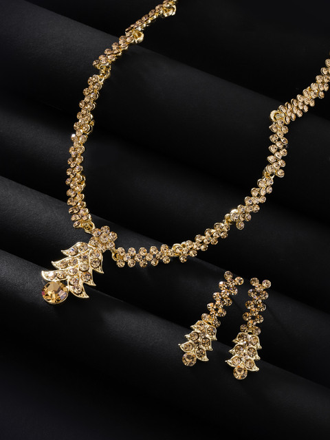 

Carlton Landon Gold-Plated CZ Studded Jewellery Set