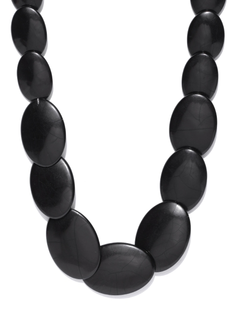 

Carlton London Red Textured Necklace, Black