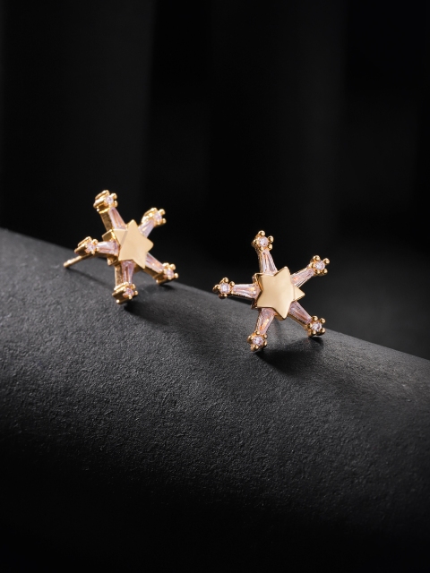 

Carlton London Gold-Plated Star Shaped CZ-Studs