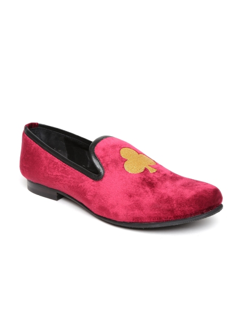 

BARESKIN Men Maroon Velvet Casual Shoes