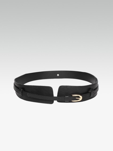 

20Dresses Women Black Solid Wide Belt