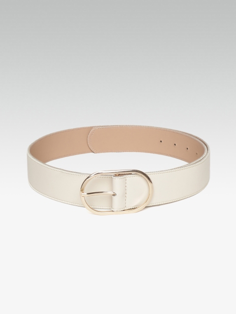 

20Dresses Women Beige Solid Belt
