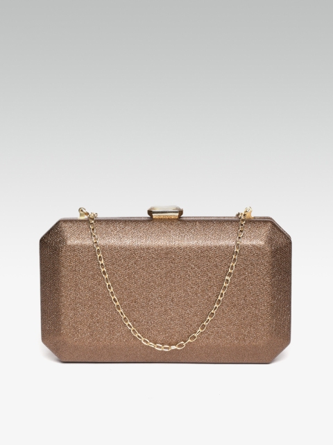 

20Dresses Bronze-Toned Solid Box Clutch