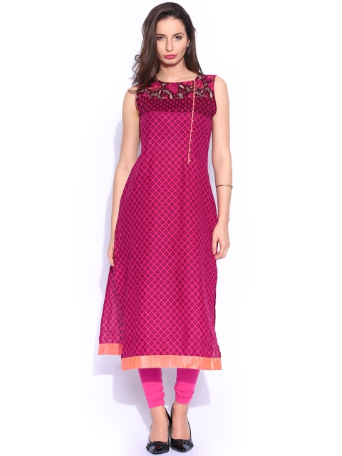 

Vishudh Pink Printed Kurta