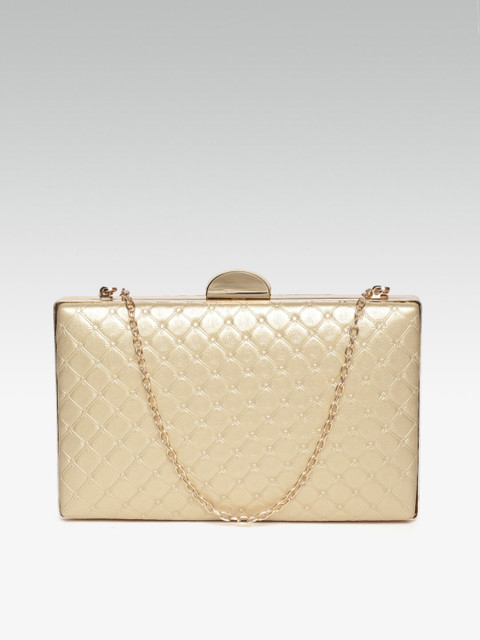 

20Dresses Gold-Toned Quilted Box Clutch