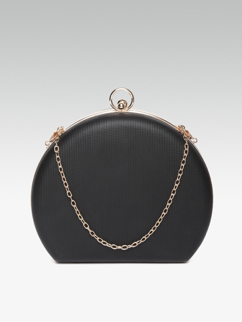 

20Dresses Black Solid Box Clutch