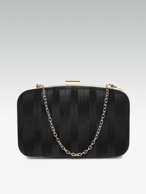 

20Dresses Black Textured Box Clutch