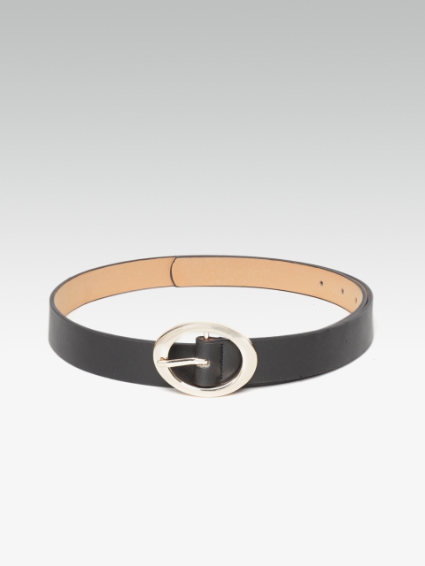 

20Dresses Women Black Solid Slim Belt