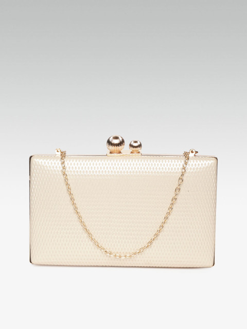 

20Dresses Beige Textured Box Clutch