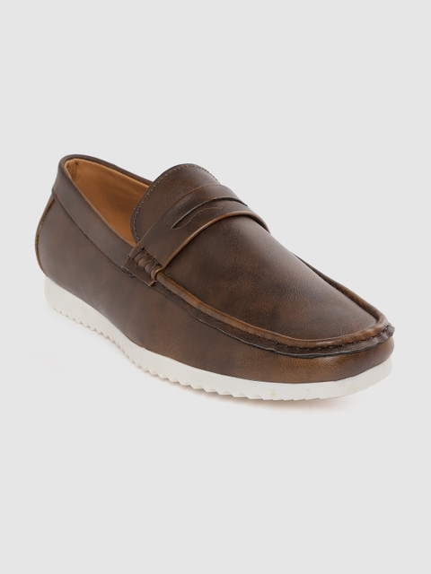 

Roadster Men Coffee Brown Solid Penny Loafers