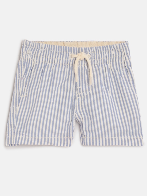 

GAP Boys White Striped Regular Fit Regular Shorts