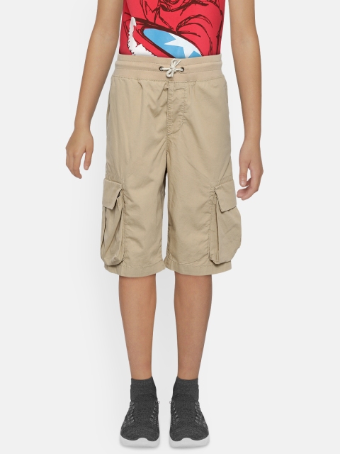 

GAP Boys Khaki Solid Cargo Shorts