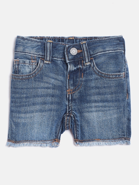 

GAP Boys Blue Washed Regular Fit Denim Shorts