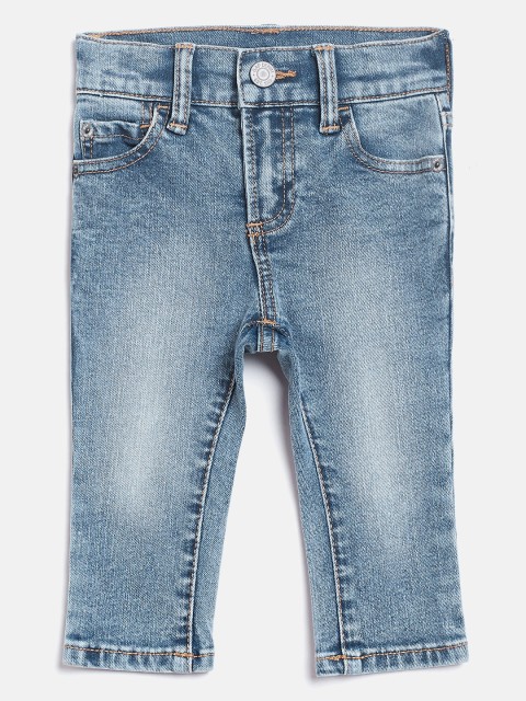 

GAP Boys Blue Skinny Fit Mid-Rise Clean Look Stretchable Jeans