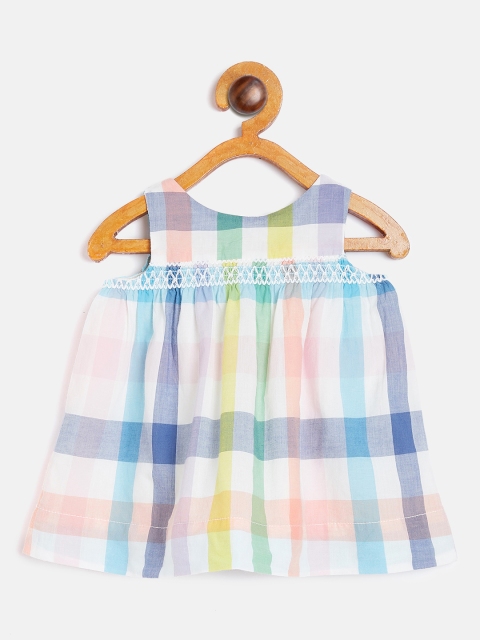 

GAP Girls Multicoloured Checked A-Line Dress, Multi