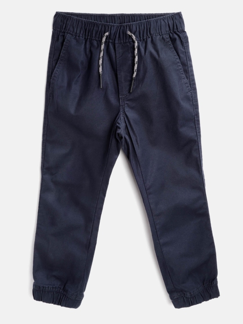 

GAP Boys Navy Blue Solid Stretchable Joggers