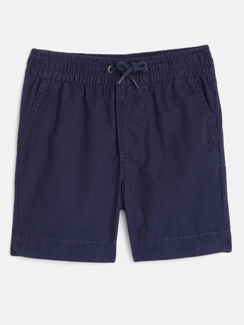 

GAP Boys Navy Blue Solid Regular Fit Shorts