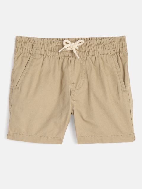 

GAP Boys Khaki Solid Regular Fit Pure Cotton Shorts