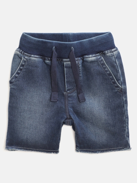 

GAP Boys Navy Blue Washed Regular Fit Denim Shorts