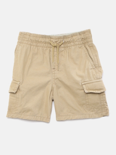 

GAP Boys Khaki Solid Regular Fit Cargo Shorts