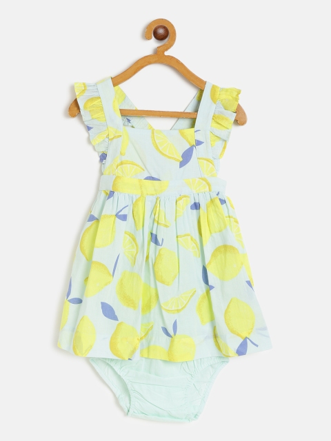 

GAP Girls Lemon Print Apron Dress, Blue