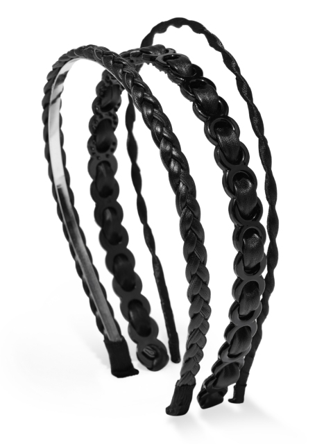 

Ayesha Set of 3 Black Hairbands