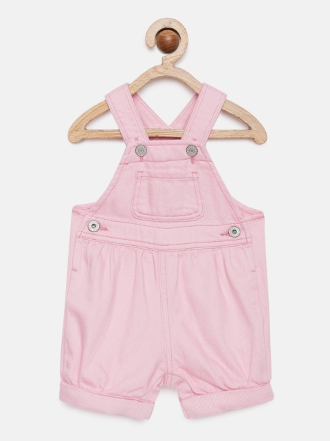 

GAP Girls Pink Solid Dungarees