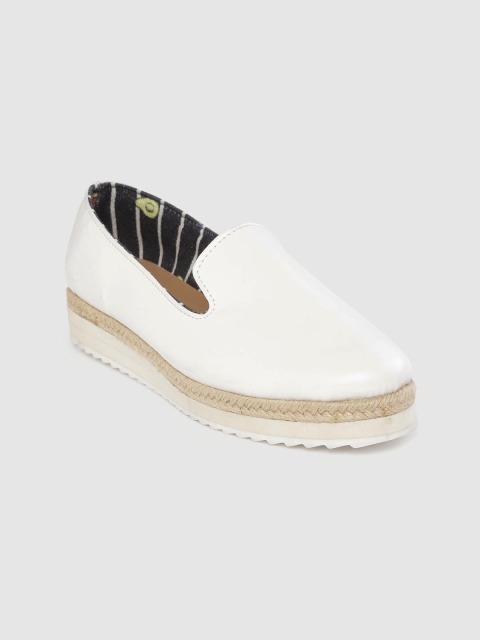 

Mast & Harbour Women White Slip-Ons