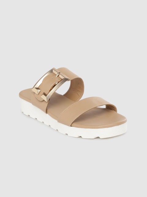 

Roadster Women Nude-Coloured Solid Open Toe Flats