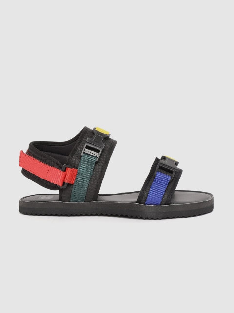 

Kook N Keech Women Yellow & Blue Colourblocked Sports Sandals