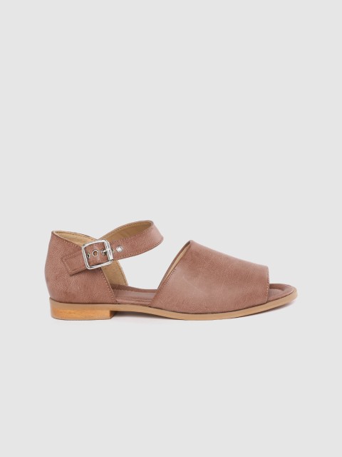 

Roadster Women Rust Brown Solid Open Toe Flats