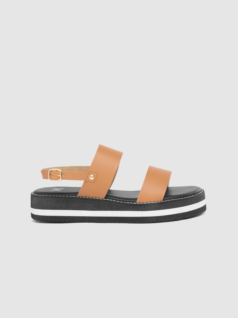 

Kook N Keech Women Tan Brown Solid Open Toe Flats