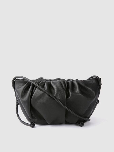 

MANGO Women Black Solid Sling Bag