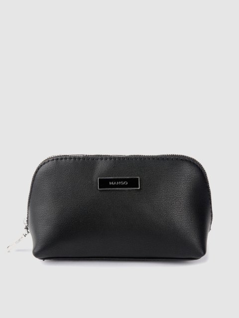 

MANGO Women Black Solid Cosmetic Pouch