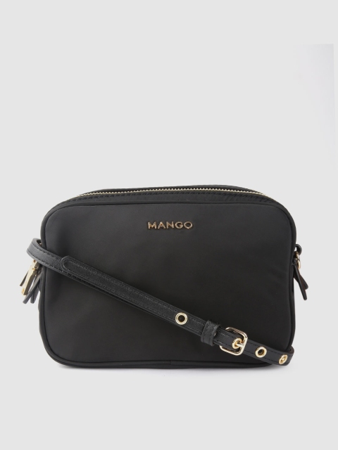 

MANGO Black Solid Sling Bag