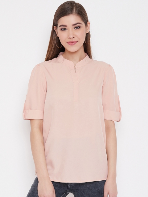 

NEEDLE WORKS Women Beige Solid Top