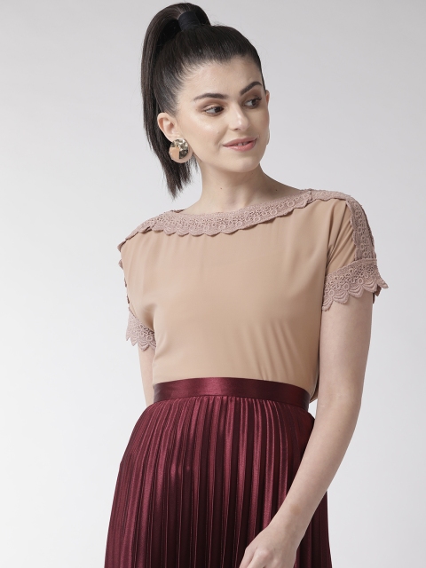 

plusS Women Beige Solid Top
