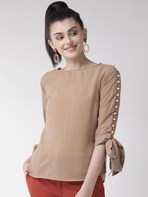 

plusS Women Beige Solid Top