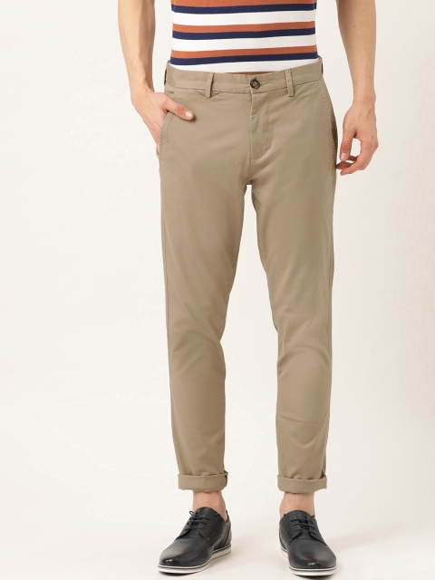 

United Colors of Benetton Men Beige Slim Fit Solid Chinos