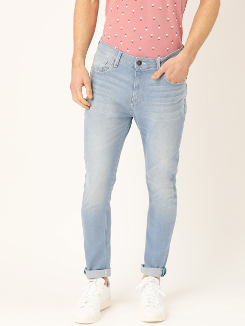 

United Colors of Benetton Men Blue Regular Fit Mid-Rise Clean Look Stretchable Jeans
