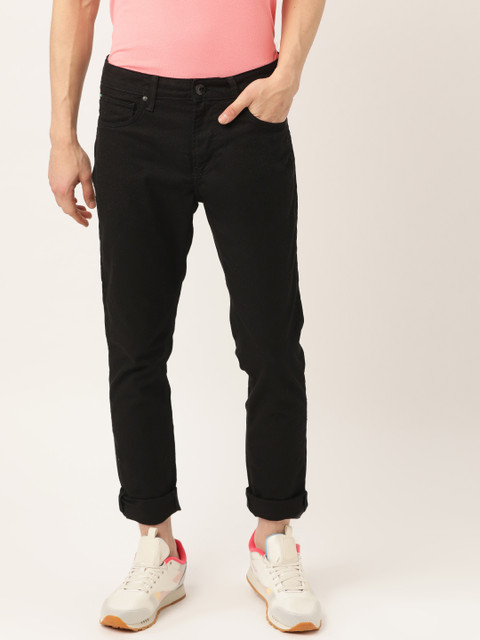 

United Colors of Benetton Men Black Skinny Fit Mid-Rise Clean Look Stretchable Jeans