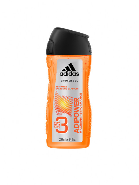 

ADIDAS Men Adipower Maximum Performance 3 IN 1 Body, Hair & Face Shower Gel 250ml, Orange