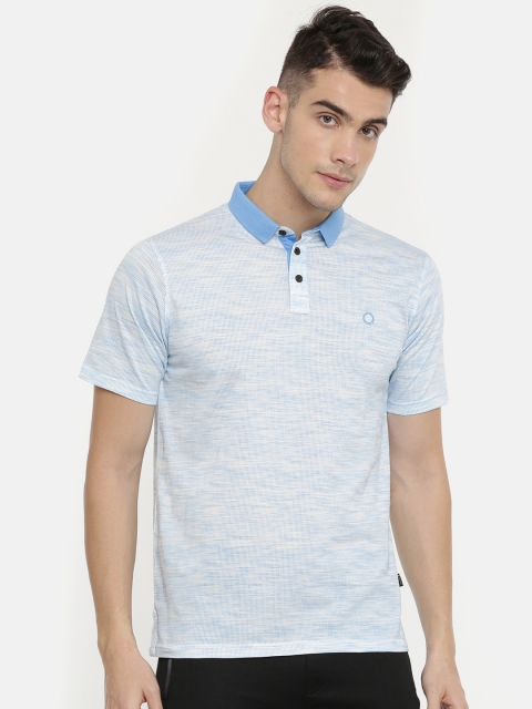 

Proline Active Men Blue Printed Polo Collar T-shirt