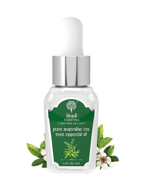 

KHADI ESSENTIALS Unisex Pure Australian Tea Tree Essential Oil 15 ml, Beige