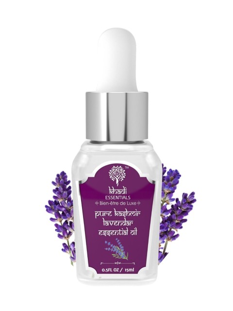 

KHADI ESSENTIALS Unisex Pure Kashmir Lavender Essential Oil 15 ml, Beige