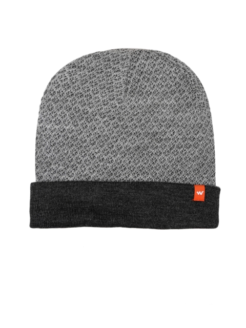 

Wildcraft Unisex Grey Self Design Beanie