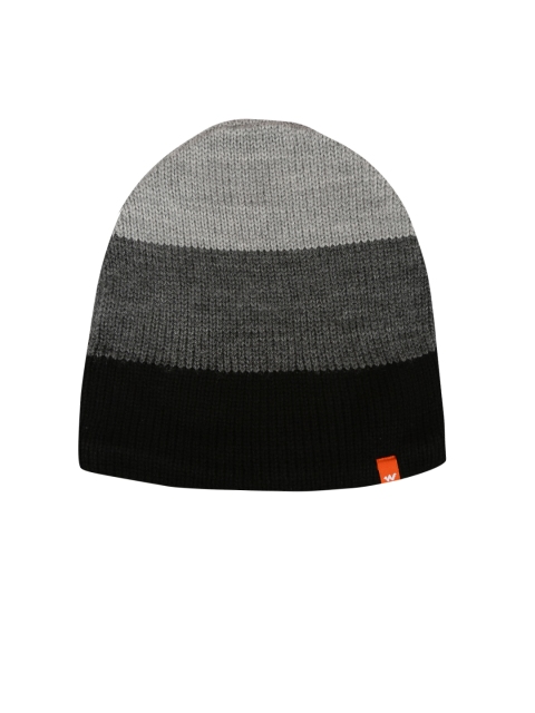 

Wildcraft Unisex Grey & Black Colourblocked Beanie