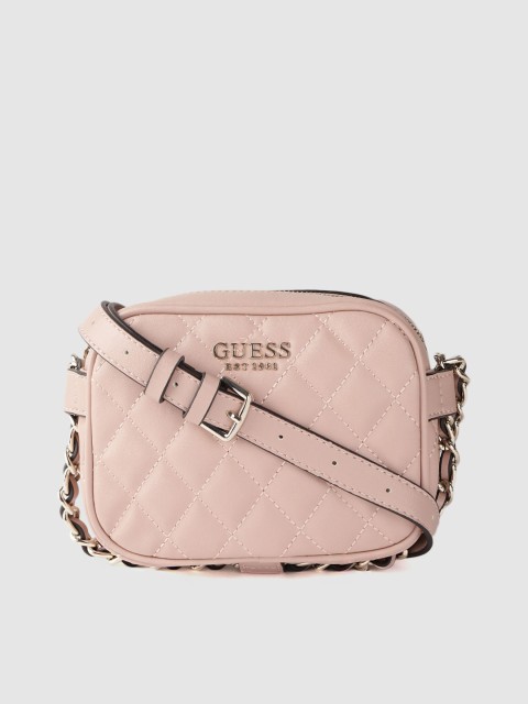 

GUESS Pink Quilted Sling Bag