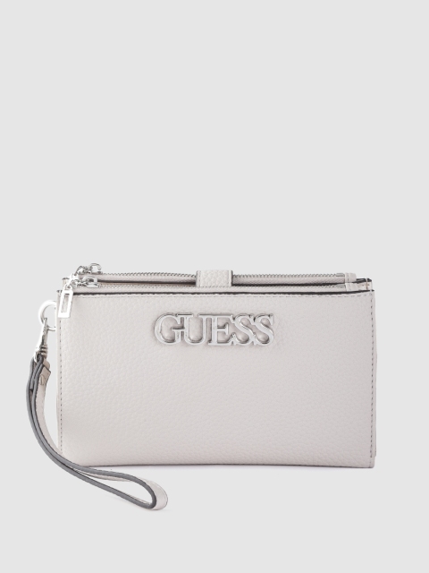 

GUESS Women Off-White Solid Two Fold Wallet